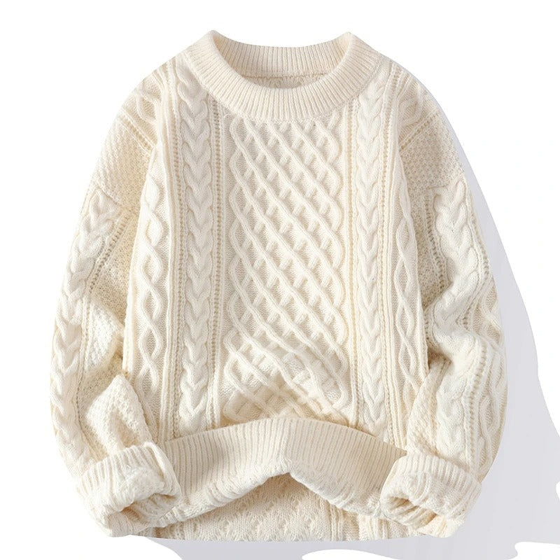 Dames Vintage Gebreide Trui Met O-hals 1