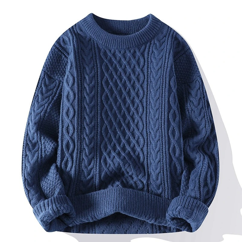 Dames Vintage Gebreide Trui Met O-hals 5