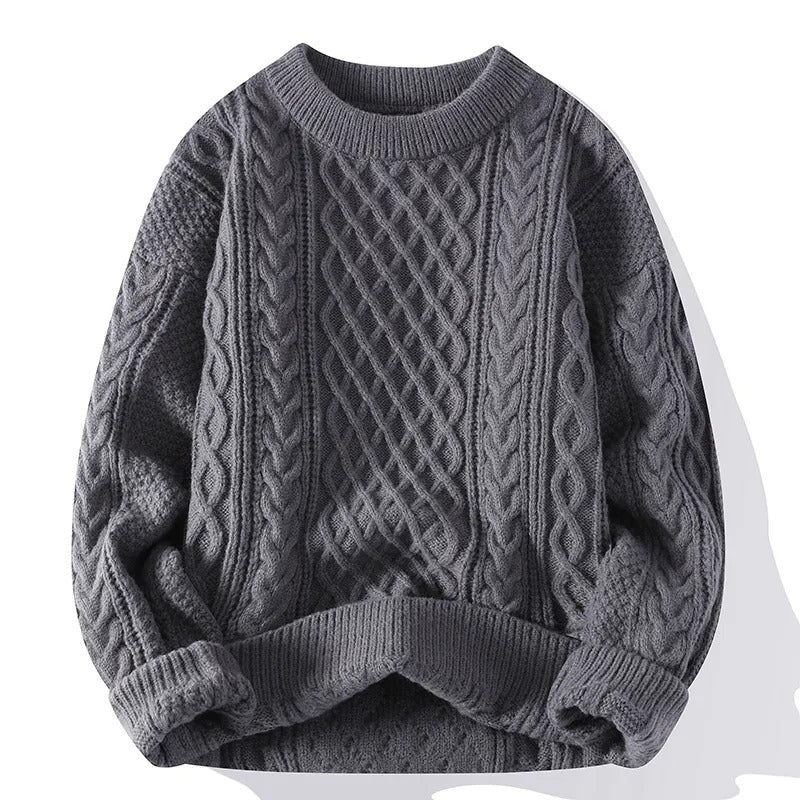 Dames Vintage Gebreide Trui Met O-hals 6