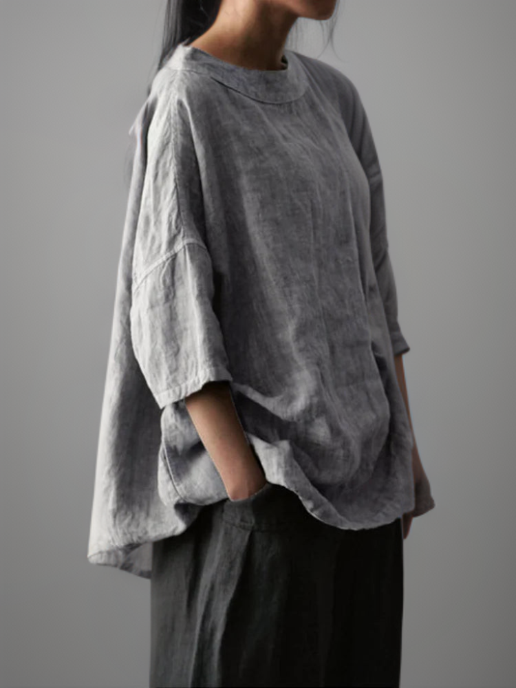 Dames Vintage Tuniek Oversized Stijl 1