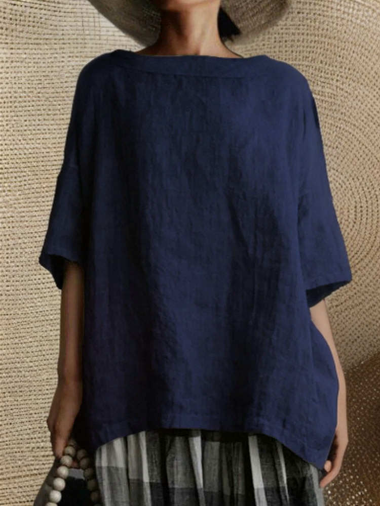 Dames Vintage Tuniek Oversized Stijl 5