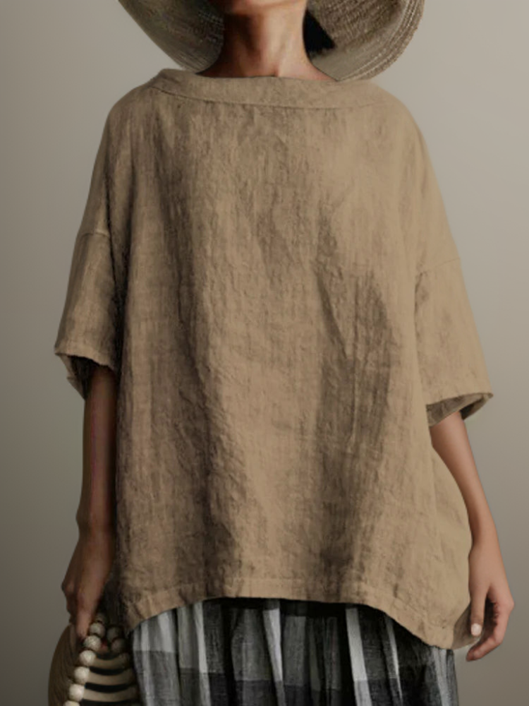 Dames Vintage Tuniek Oversized Stijl 6