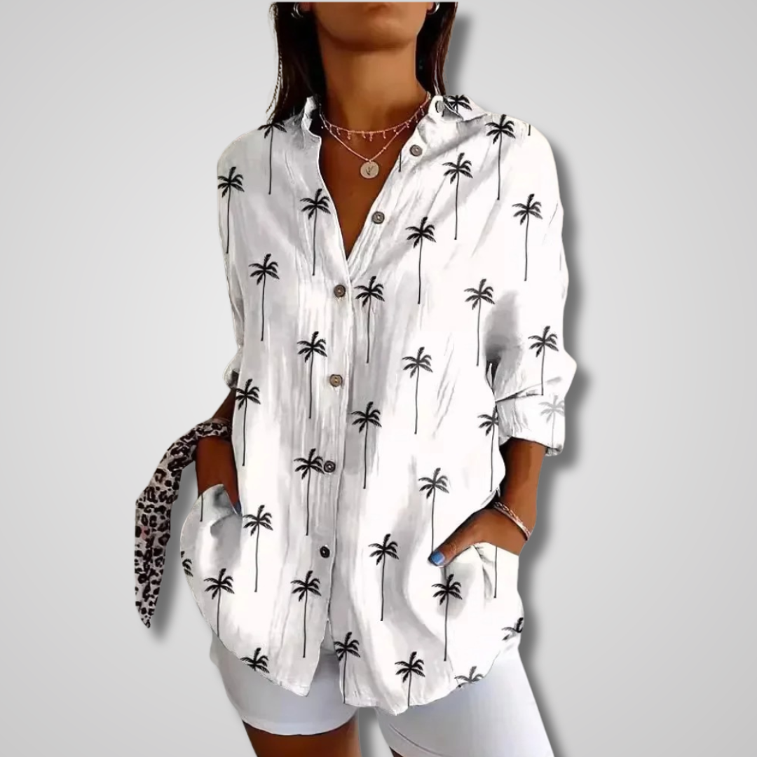 Dames Vintage Zomer Shirt Relaxed 3