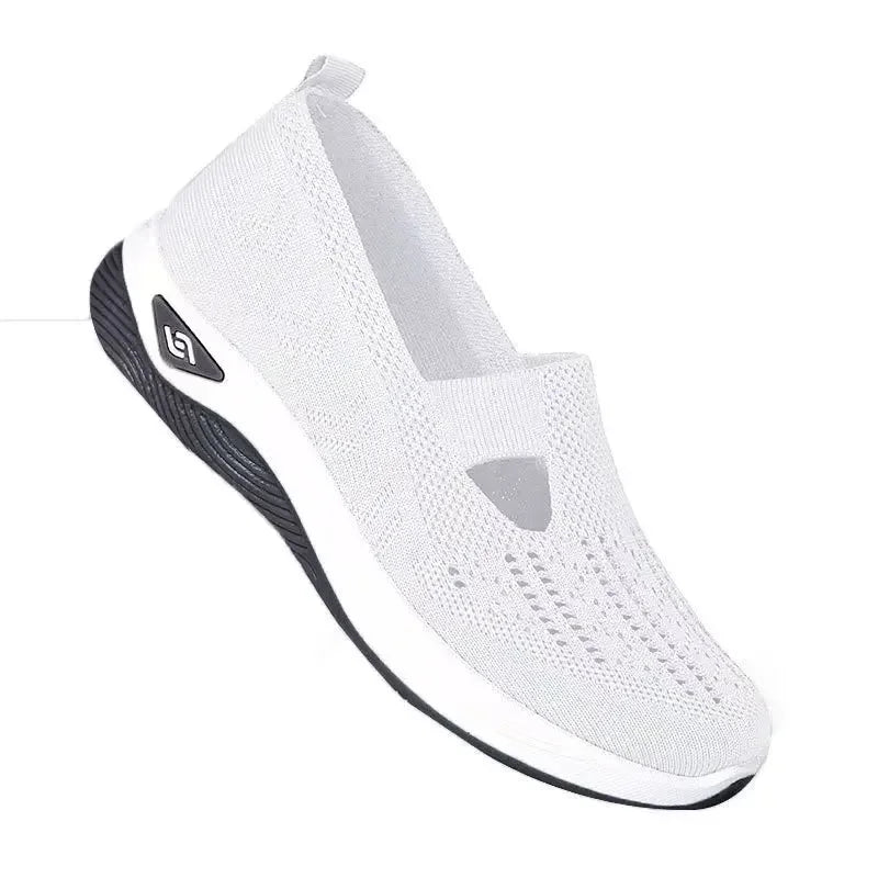 Dames Wandelschoenen Slip-On Ademend Textiel met Geheugenfoam 10