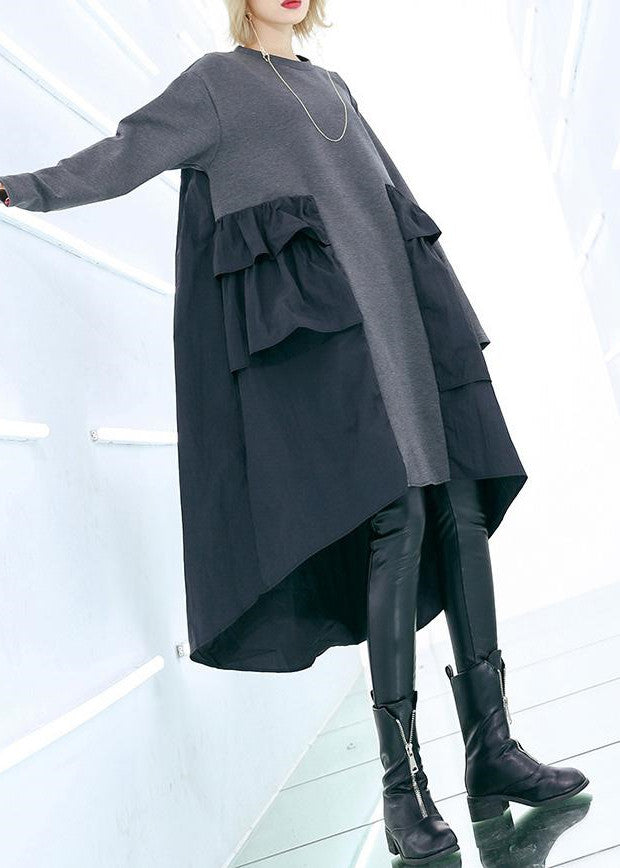 Dames Wijde Jurk met Patchwork Design 2