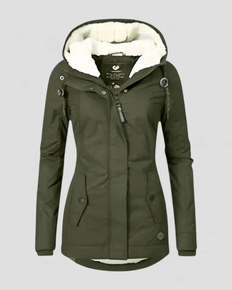 Dames Winterjack Waterdicht Met Fleece Voering 4