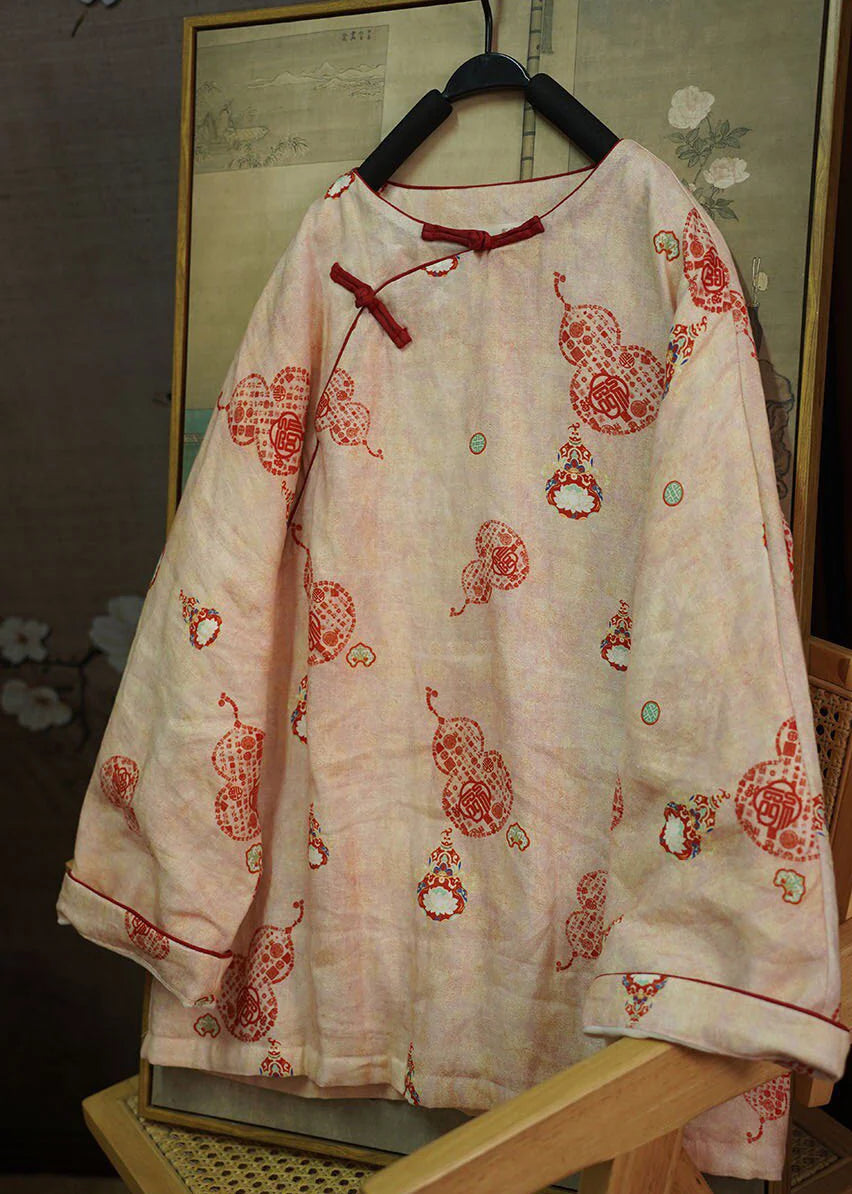 Dames Winterjas Chinese Stijl Met Oosterse Knopen 1