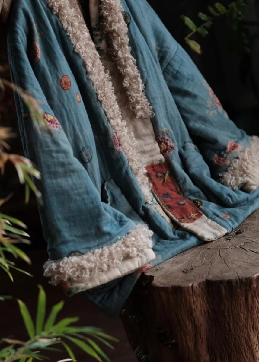 Dames Winterjas Patchwork Met Zakken 1