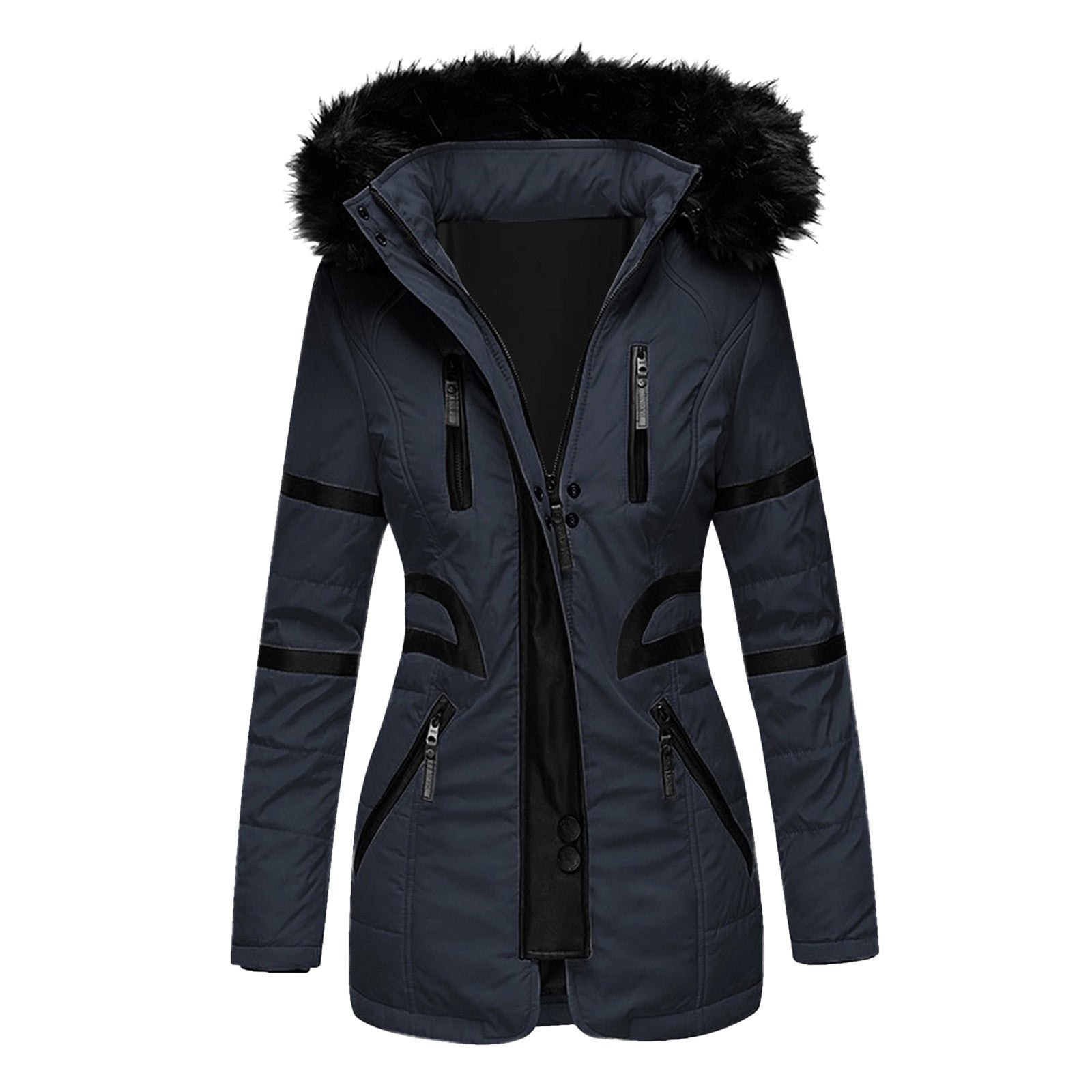 Dames Winterjas met Capuchon en Stijlvol Design 4