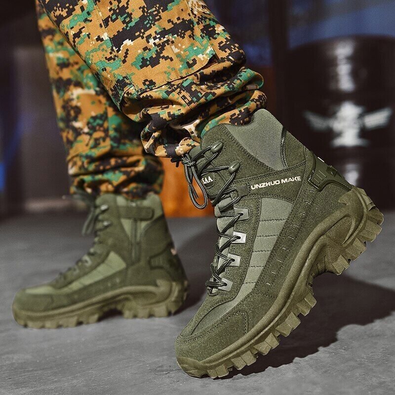 Dames Winterlaarzen Militair Stijl 1