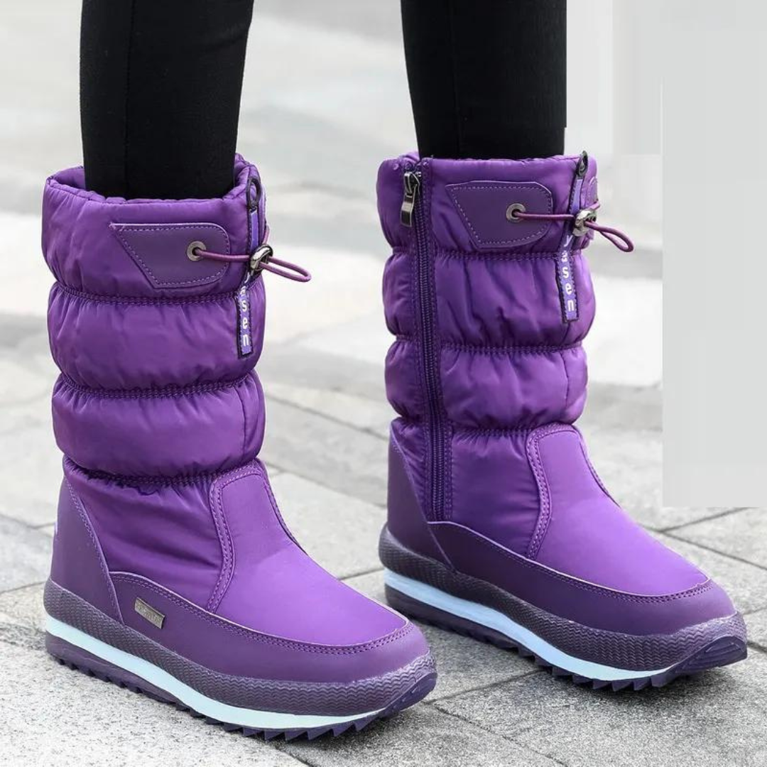 Dames Winterlaarzen Trendy Met Warme Voering en Antislipzool 3