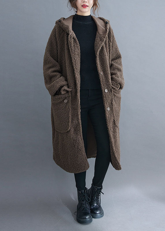 Dames Winterparka met Capuchon en Knopen 1