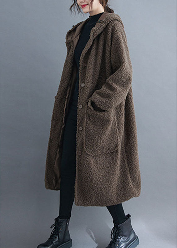 Dames Winterparka met Capuchon en Knopen 3
