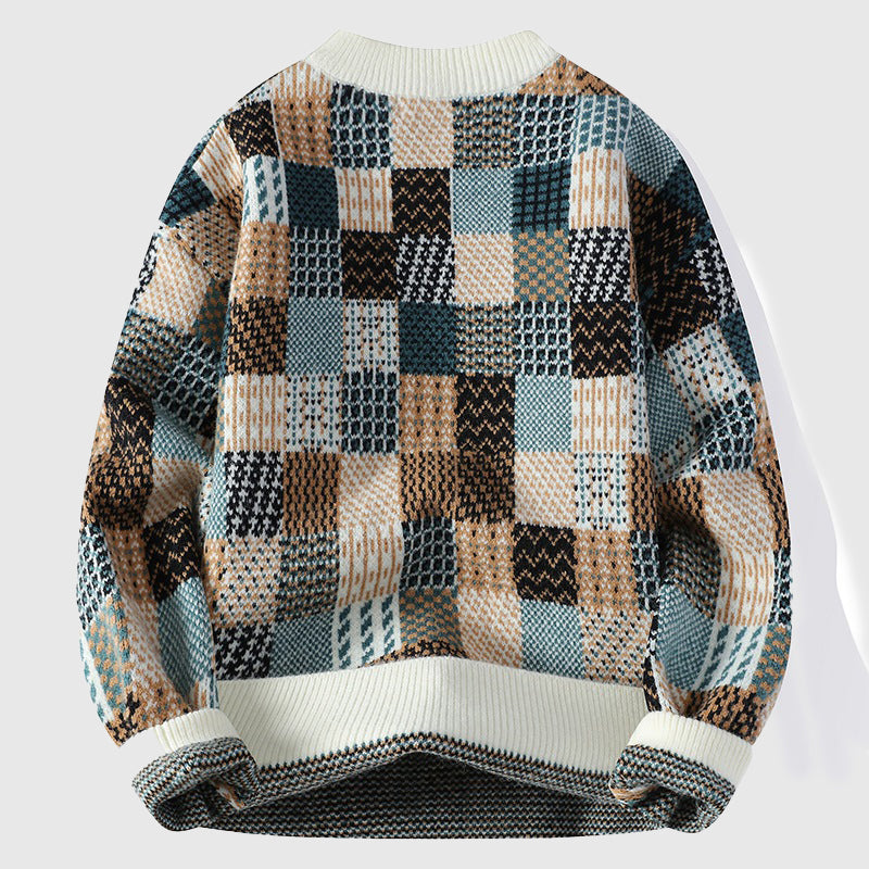 Dames Wintertrui Met Kleurrijk Patchwork 3