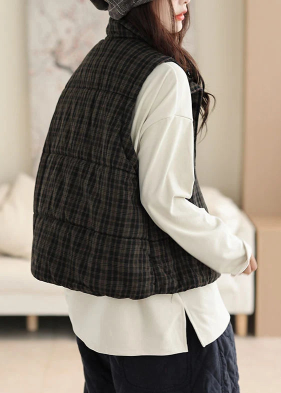 Dames Wintervest Geruit Comfortabel Model 3