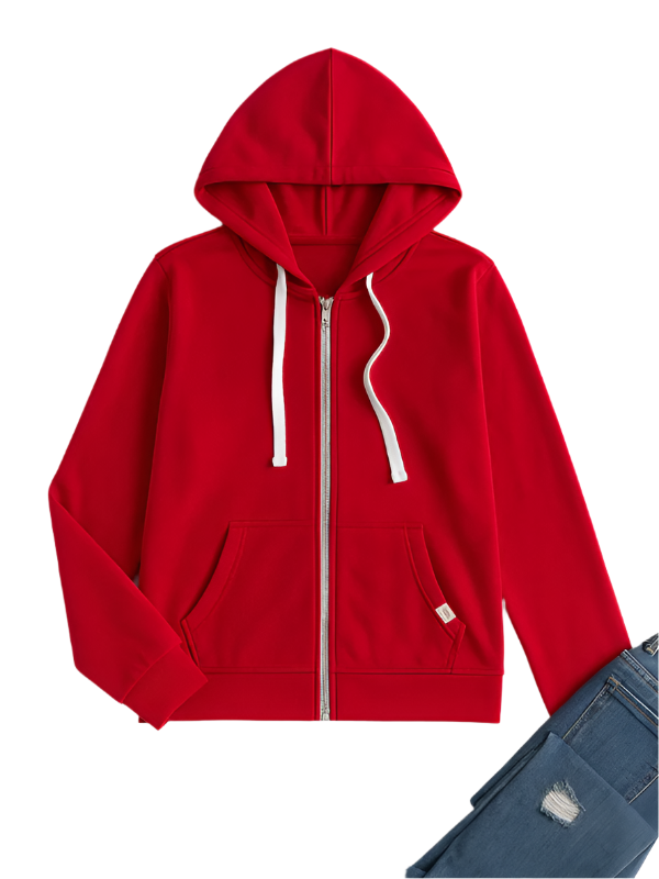 Dames Zip-Up Hoodie Casual Comfort 0