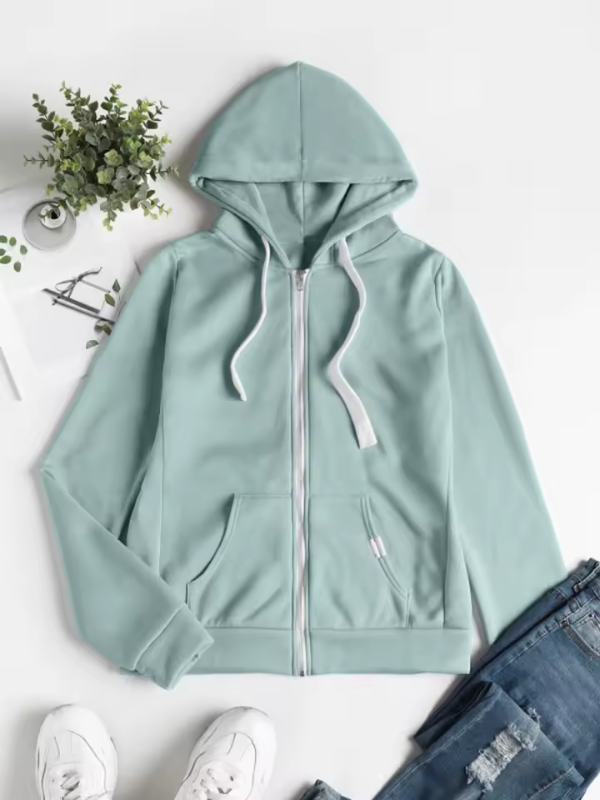 Dames Zip-Up Hoodie Casual Comfort 1