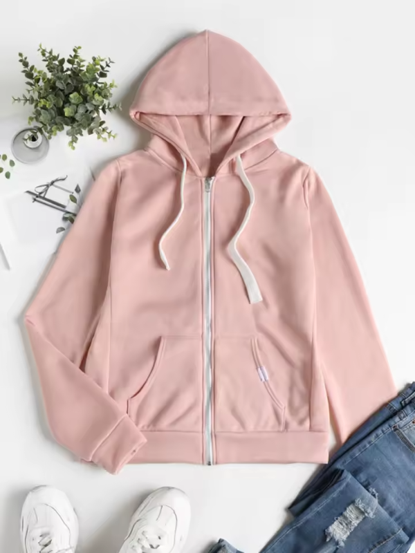 Dames Zip-Up Hoodie Casual Comfort 4