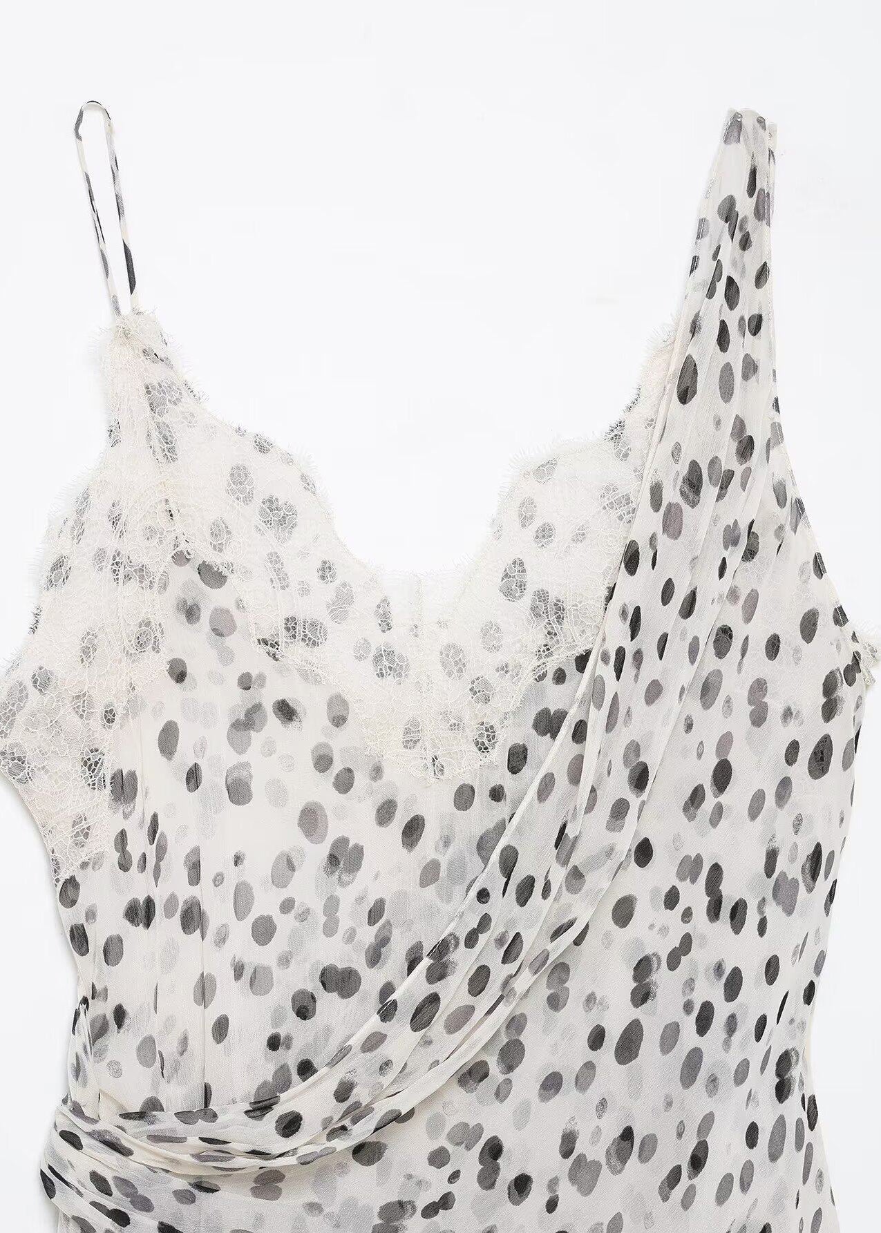 Dames Zomerjurk Asymmetrisch Met Spaghettibandjes 4