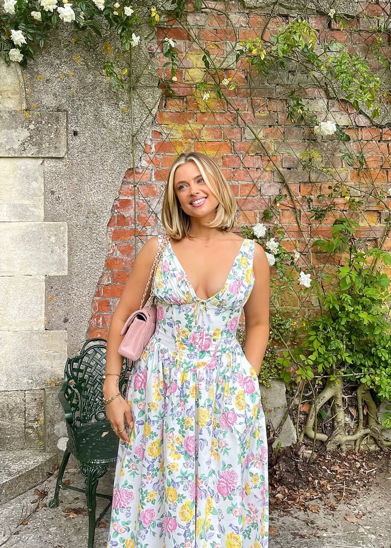 Dames Zomerjurk Bloemenprint Met Flatterend Silhouet 4