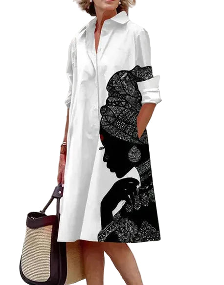 Dames Zomerjurk Casual Met Print 0