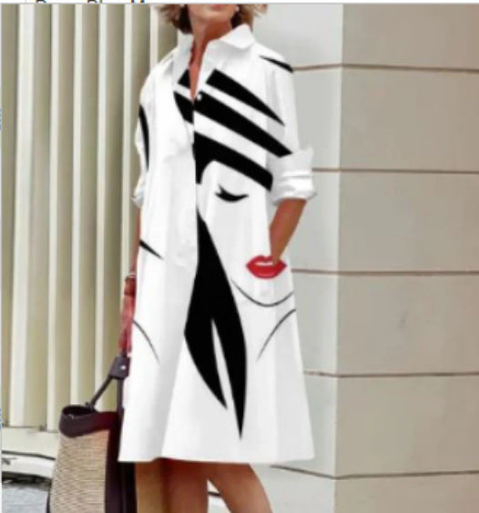 Dames Zomerjurk Casual Met Print 4