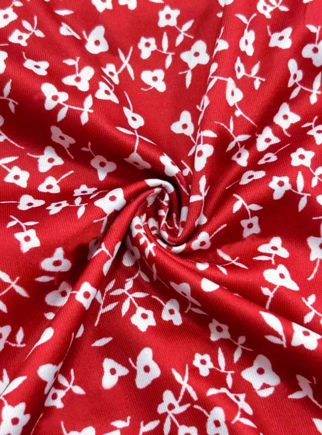 Dames Zomerjurk met Bloemenprint en Halflange Mouwen 3