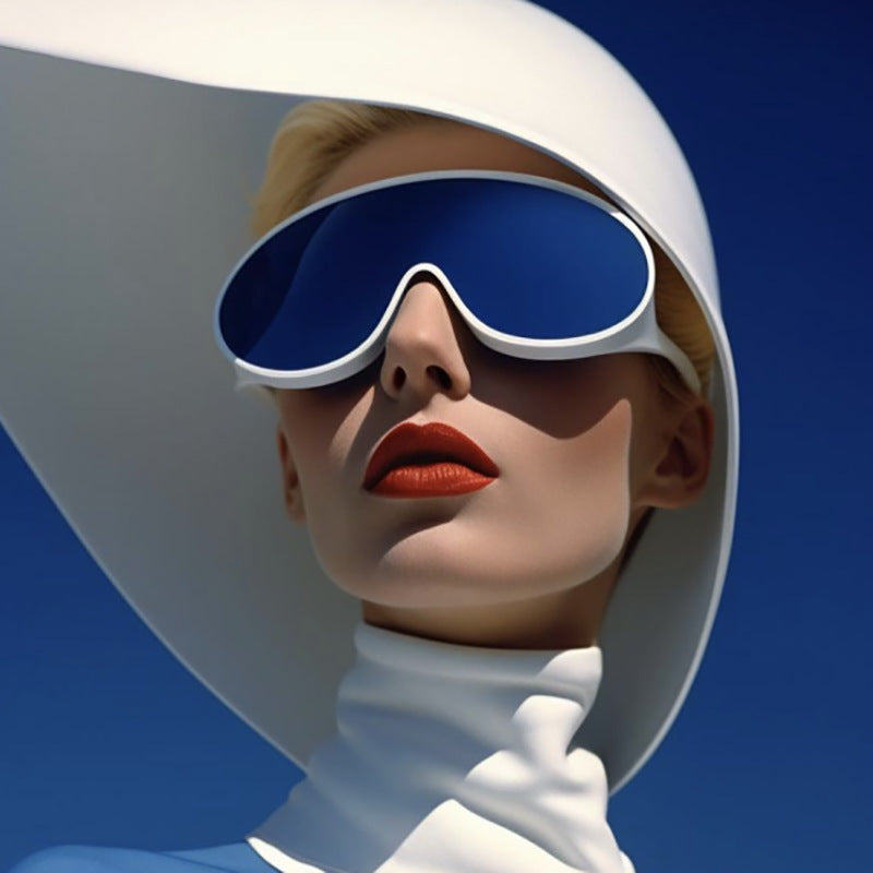 Dames Zonnebril Futuristisch Design 1