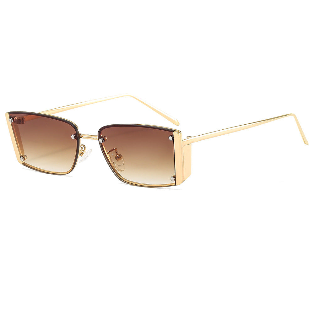 Dames Zonnebril Geometrisch Frame Stijlvol 4