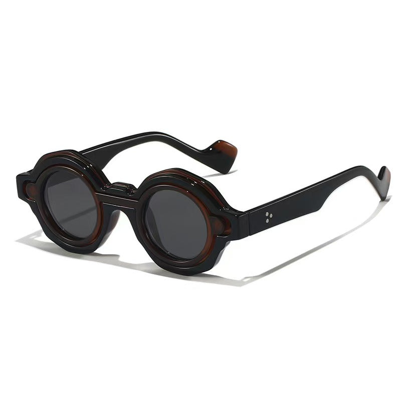 Dames Zonnebril Ronde Stijl Trendy Design 9