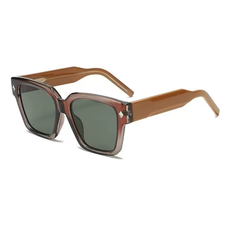 Dames Zonnebril Vierkant Frame Trendy Design 5