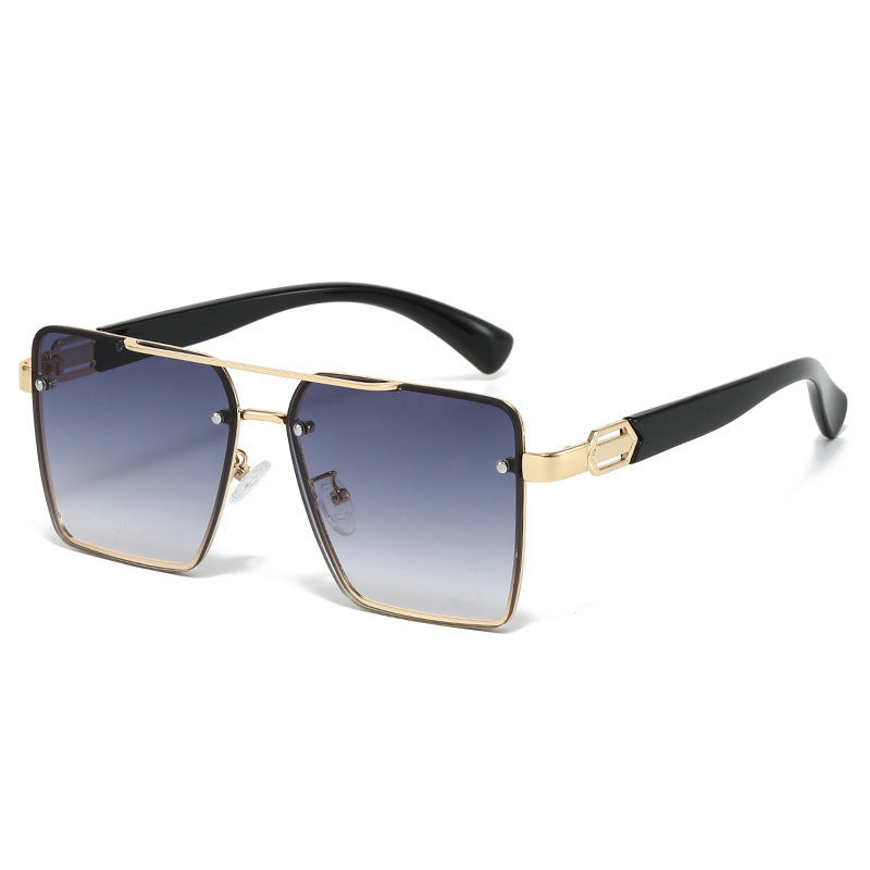 Dames Zonnebril Vierkant Met Metalen Frame 0