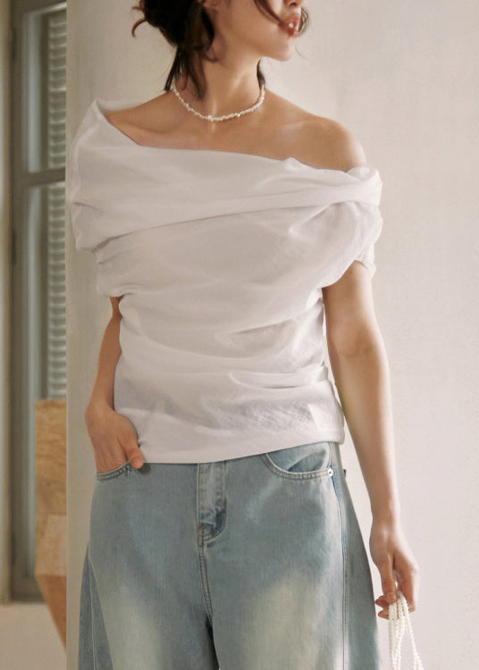 Dames Zwarte Katoenen Shirt met Uitsnijding 3