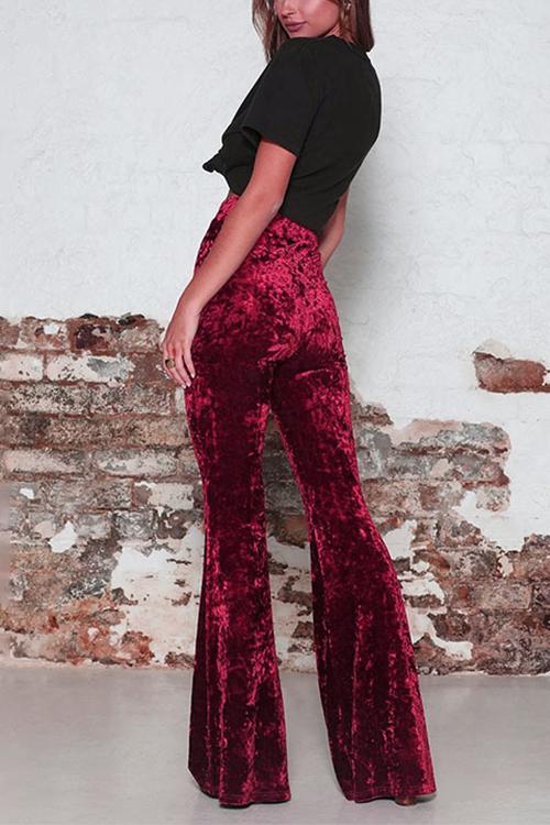 Damesbroek Hoge Taille Bell Bottoms Trendy Stijl 2