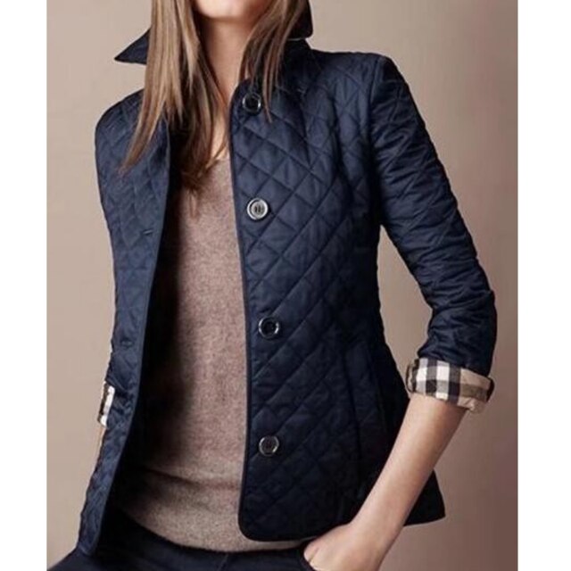 Damesjack Gewatteerd Casual Stijl 2