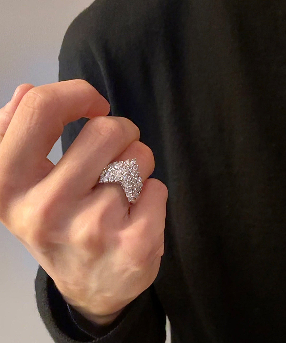 Damesring Met Zirkoon en Sterling Zilver Design 2