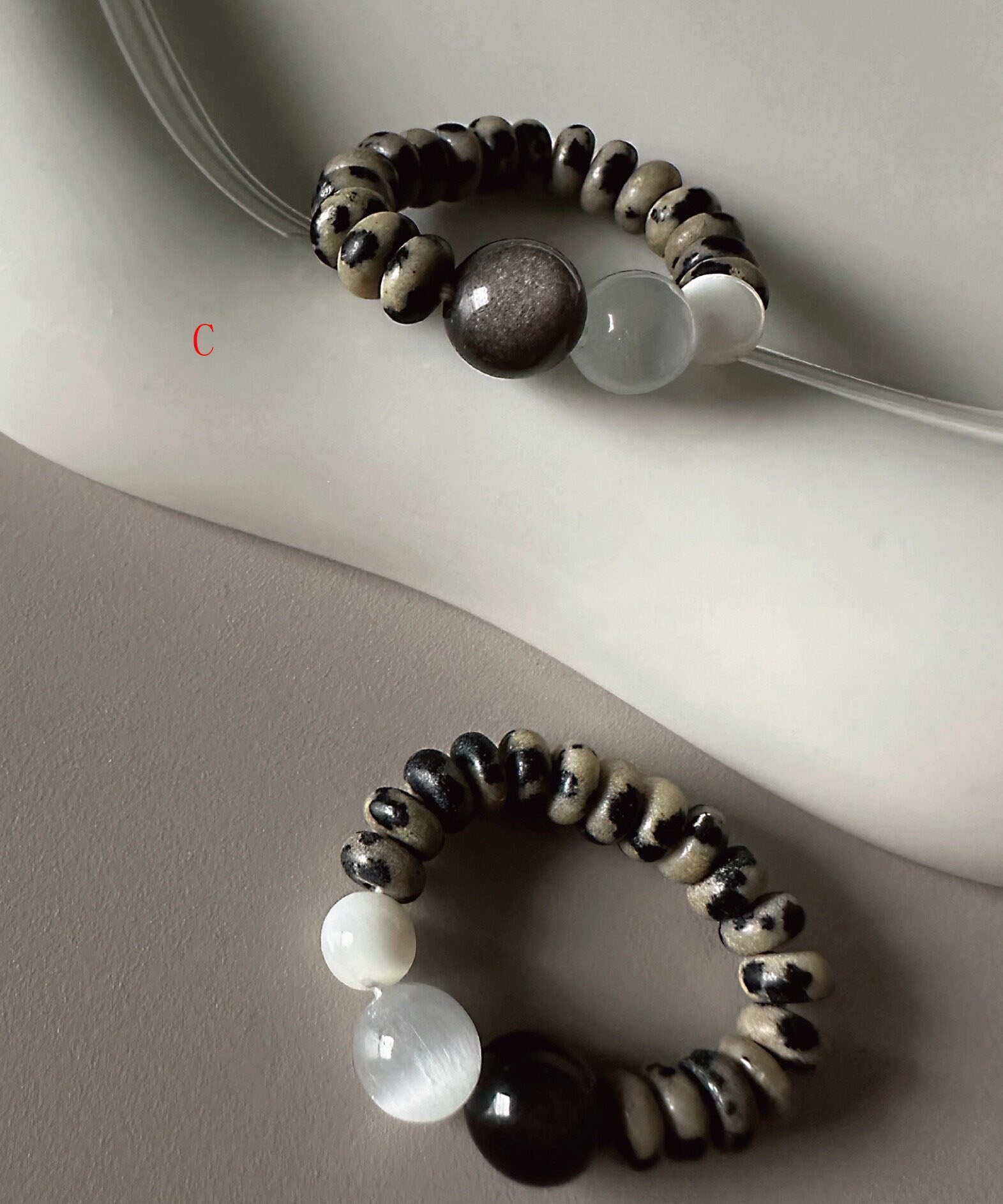 Damesring met Kristal en Steen Design 4