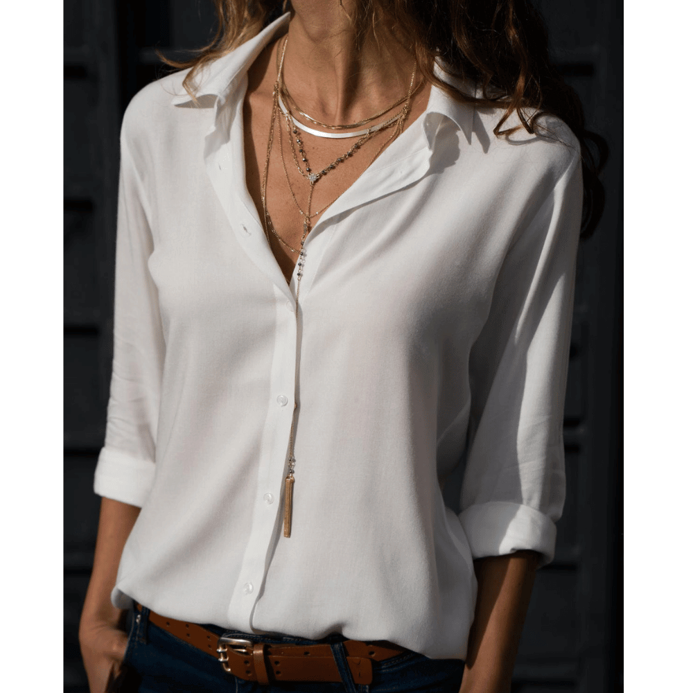 Dames Blouse Elegante Stijl Comfortabele Stof-1