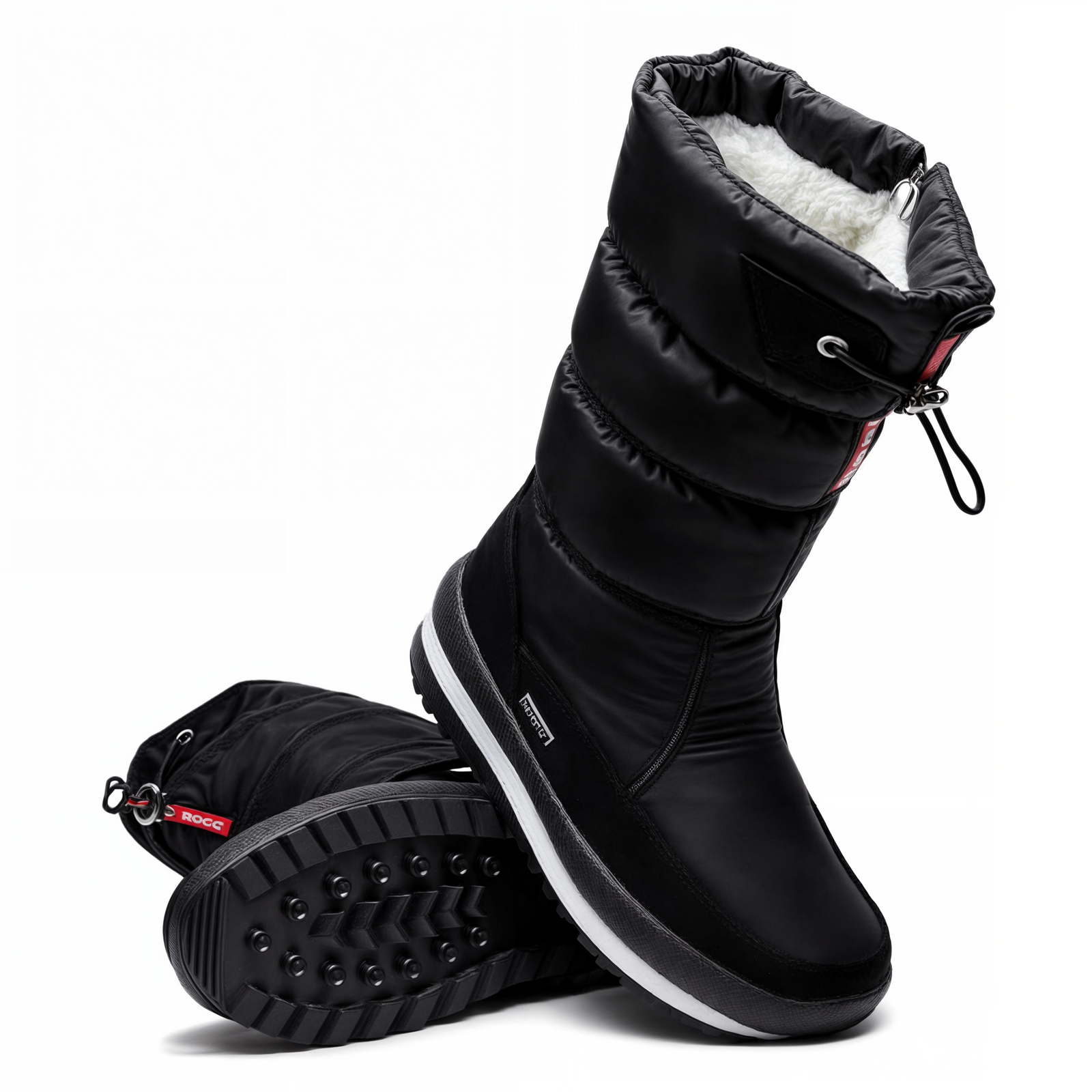 Dikke, pluche winterlaarzen voor dames 2