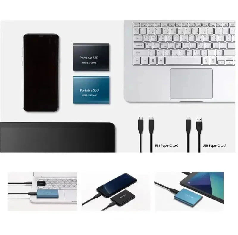 Draagbare SSD-opslag, externe hoge snelheid, USB-C 1050MB/s 5
