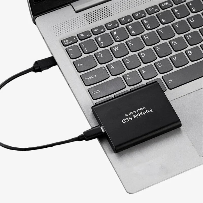 Draagbare externe SSD van aluminium, 1TB-30TB, schokbestendig en waterafstotend. 4