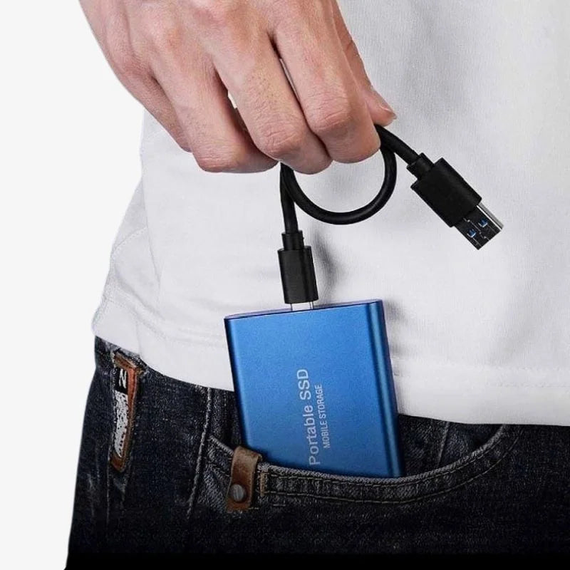 Draagbare externe SSD van aluminium, 1TB-30TB, schokbestendig en waterafstotend. 5