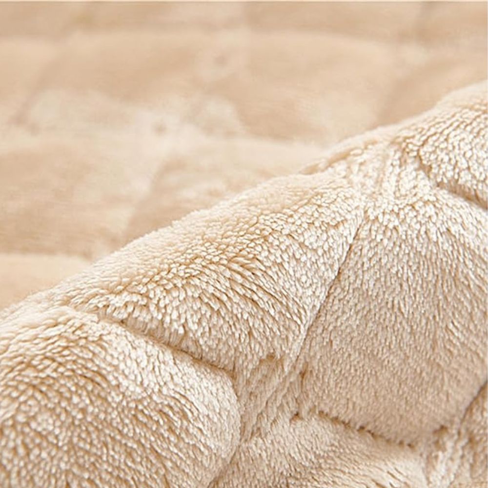 Fauteuilhoes met Pluche Roostertextuur 6