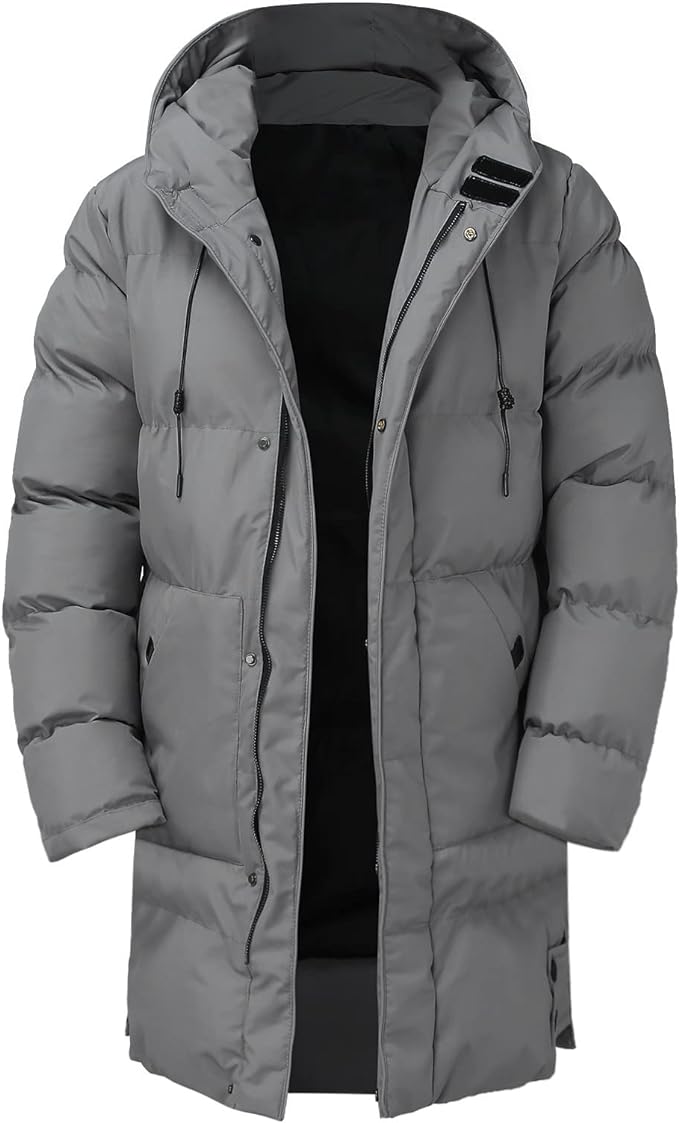 Heren Winterjas Dikke Stijlvolle Polyester Mix voor Comfort en Warmte 4