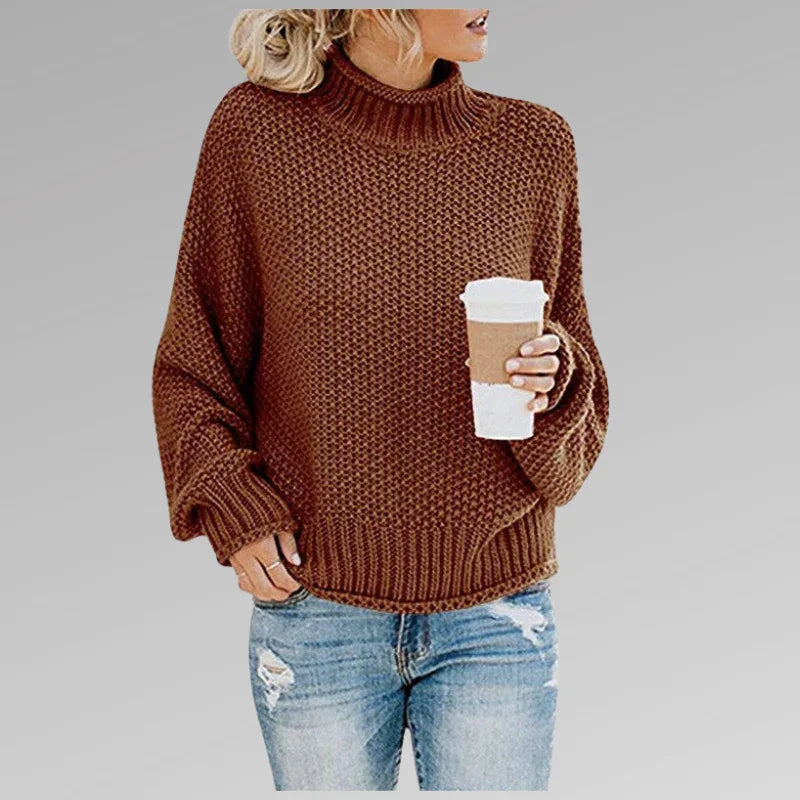 Groene Damestrui Hoge Hals Voor Casual en Chic Stijl 3
