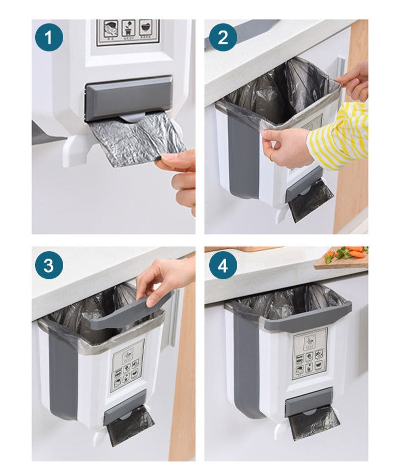 Keuken Ophangbare Opvouwbare Prullenbak