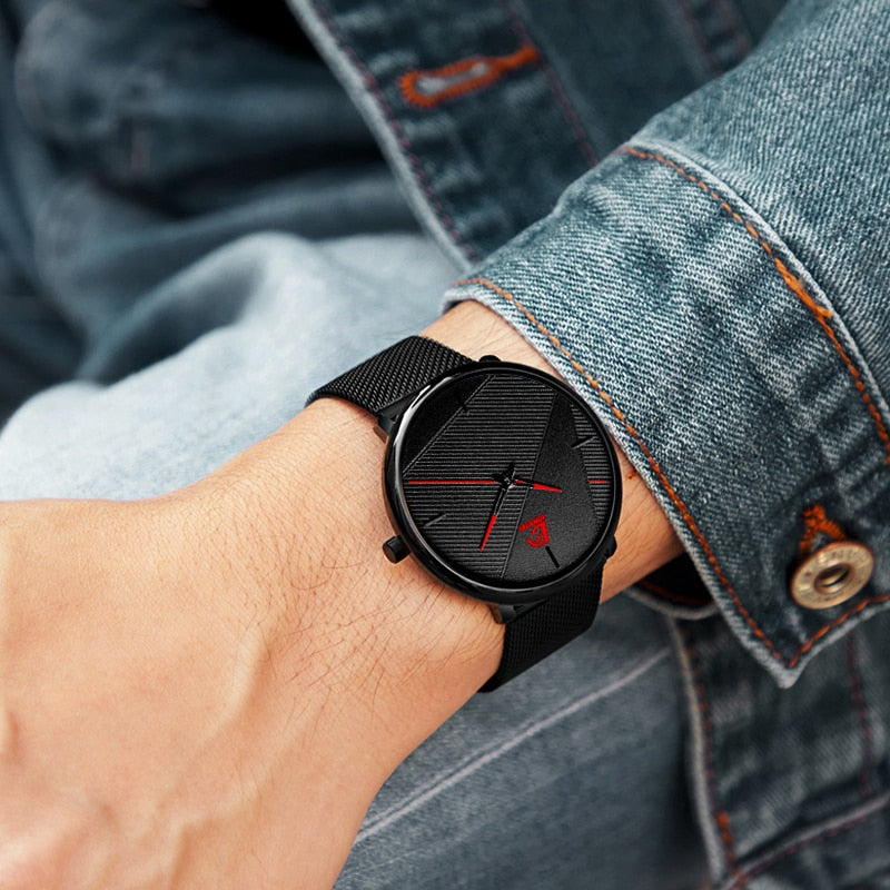 Heren Ultradun Quartz Horloge