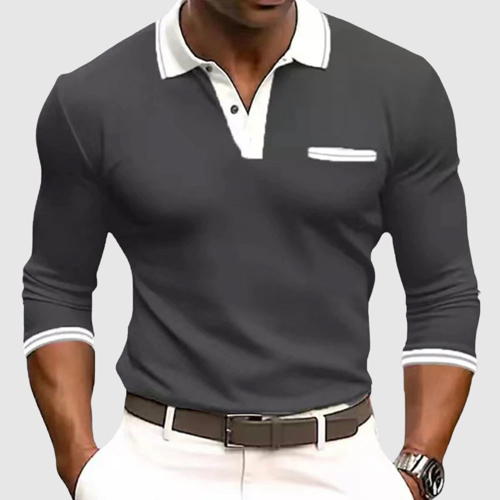 Heren Active Shirt met Contrastdetails 2