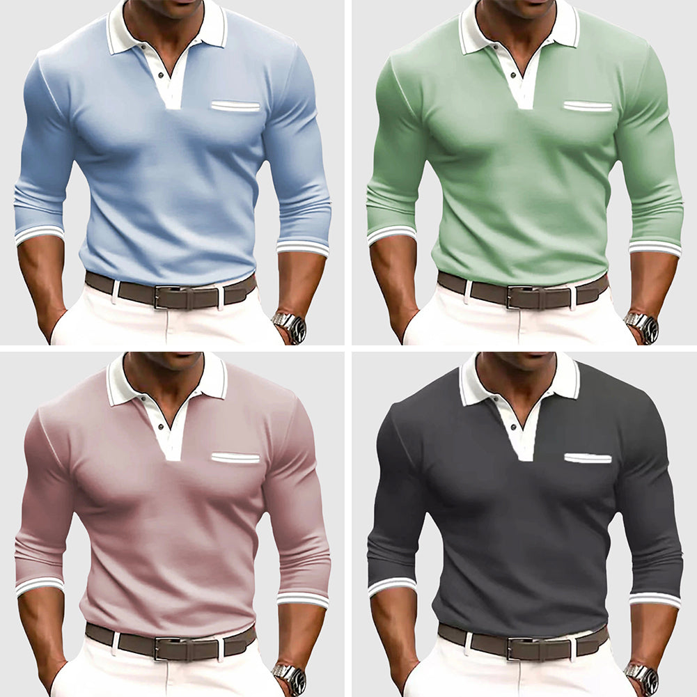 Heren Active Shirt met Contrastdetails 4