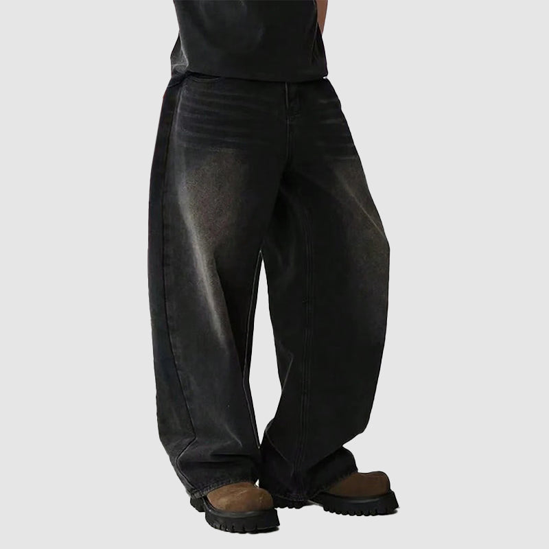 Heren Baggy Jeans Met Wijde Pijpen 4